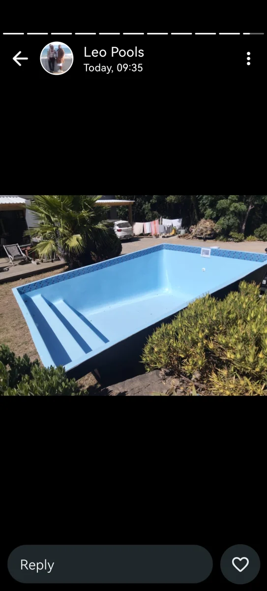 Classic Pools work — pump and filter installation